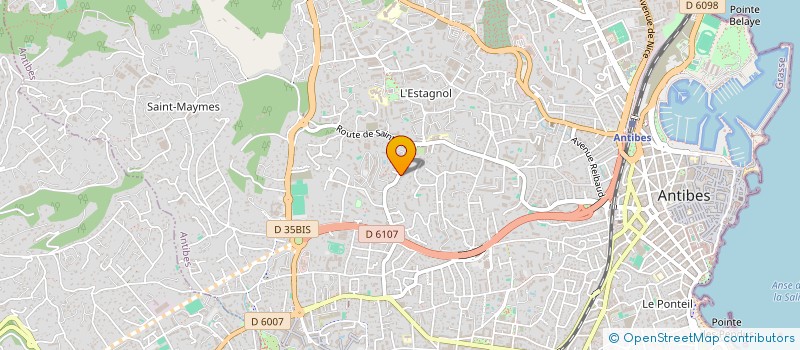 localisation de l'entreprise MONSIEUR DAVYD PRISKU  ANTIBES