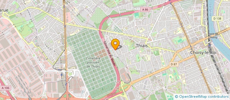 localisation de l'entreprise MONSIEUR DAWA BAMBA  THIAIS