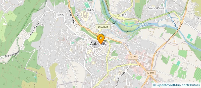 localisation de l'entreprise MONSIEUR DAWAH MARTINEAU  AUBENAS