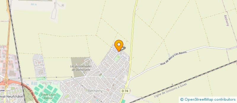 localisation de l'entreprise MONSIEUR DAWID REKOSIAK  BETHENY