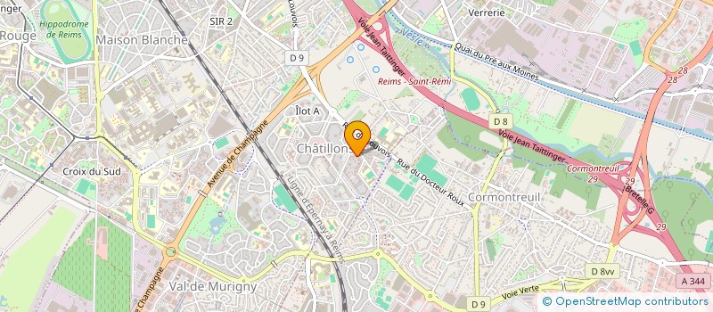 localisation de l'entreprise MONSIEUR DAWIT MEDHANE  REIMS