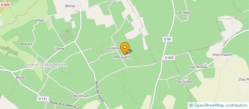 localisation de l'entreprise MONSIEUR DAWSON FELTAIN  LACHAISE