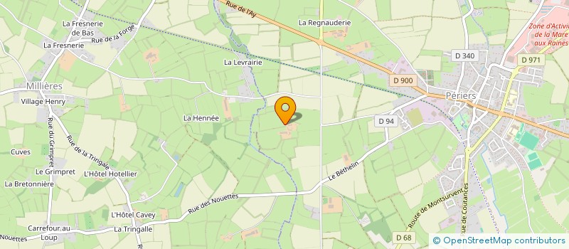 localisation de l'entreprise MONSIEUR DAWSON GORGAN  PERIERS