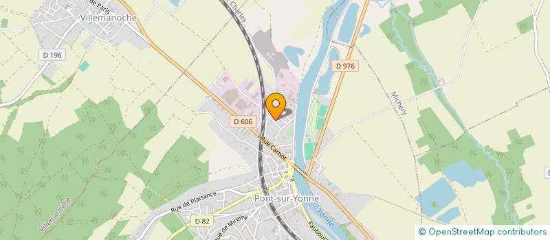 localisation de l'entreprise MONSIEUR DAWSON ICOS  PONT-SUR-YONNE