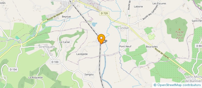 localisation de l'entreprise MONSIEUR DAWSON LAGRENEE à CONDAT