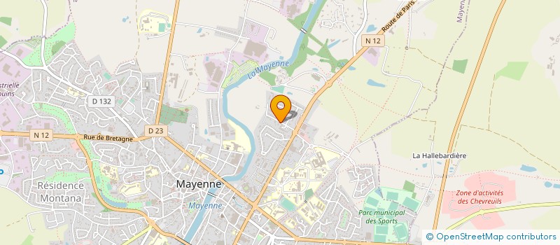 localisation de l'entreprise MONSIEUR DAWSON LE LUBOIS DE TREHERVE  MAYENNE