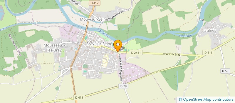 localisation de l'entreprise MONSIEUR DAWSON MICLO  BRAY-SUR-SEINE