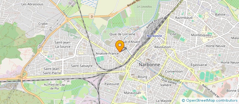 localisation de l'entreprise MONSIEUR DAWSON POUVIL  NARBONNE