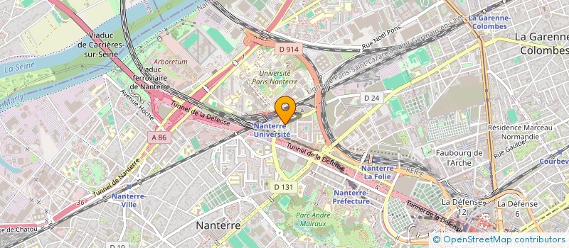 localisation de l'entreprise MONSIEUR DAYANE AZOTE  NANTERRE