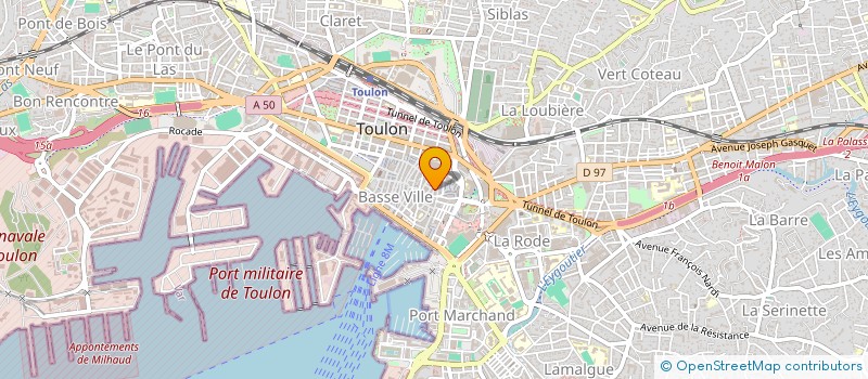 localisation de l'entreprise MONSIEUR DAYRON PEREZ ROBLEDO  TOULON