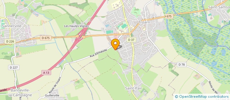 localisation de l'entreprise MONSIEUR DAYS TOUDIC  TROARN