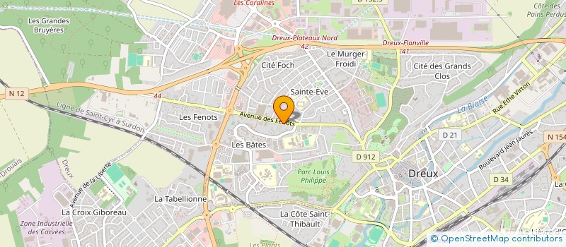 localisation de l'entreprise MONSIEUR DAYWN BARBOS à DREUX