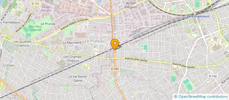 localisation de l'entreprise MONSIEUR DE BERNIE TJAP OUM  ARGENTEUIL