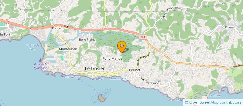 localisation de l'entreprise MONSIEUR DE KOUPPE à LE GOSIER
