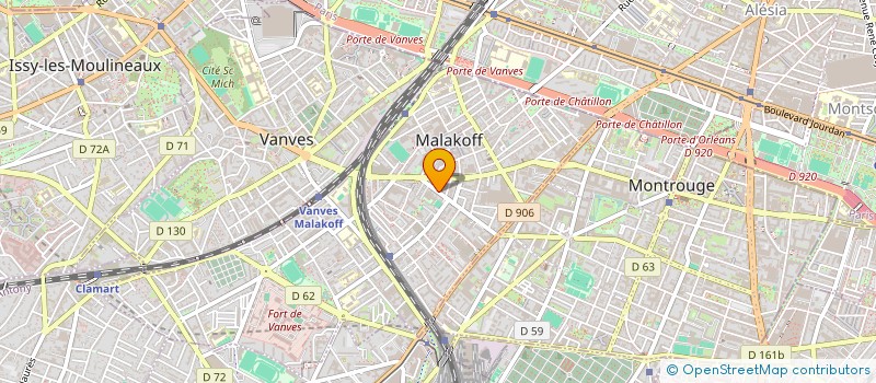 localisation de l'entreprise MONSIEUR DE PEREIRA à MALAKOFF