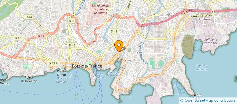 localisation de l'entreprise MONSIEUR DEAN DONARDIN  FORT-DE-FRANCE
