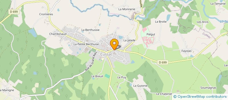 localisation de l'entreprise MONSIEUR DEAN GRAHAM  CUSSAC