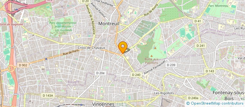 localisation de l'entreprise MONSIEUR DEAN INKSTER à MONTREUIL