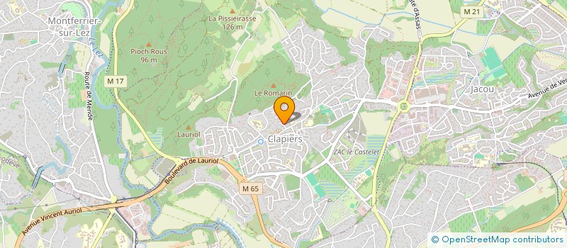 localisation de l'entreprise MONSIEUR DEAN JONES  CLAPIERS