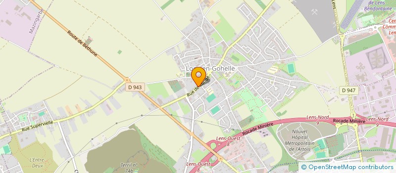 localisation de l'entreprise MONSIEUR DEBIEVRE LAMOTE  LOOS-EN-GOHELLE