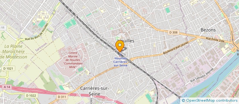 localisation de l'entreprise MONSIEUR DEISSON PEDRO DE OLIVEIRA  HOUILLES