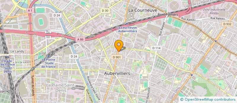 localisation de l'entreprise MONSIEUR DEIVID DE SOUZA SILVA  AUBERVILLIERS