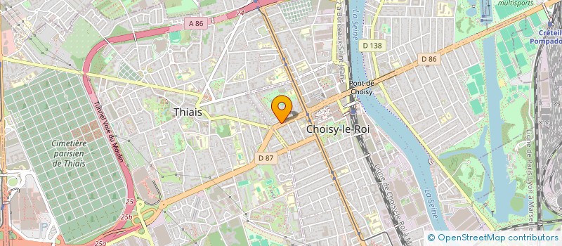 localisation de l'entreprise MONSIEUR DEIVY VALENCIA TOVAR  CHOISY-LE-ROI