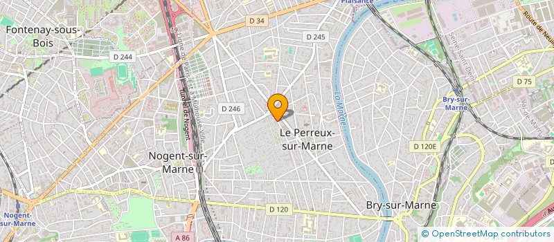 localisation de l'entreprise MONSIEUR DEJAN GRUJIC à LE PERREUX-SUR-MARNE