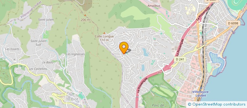 localisation de l'entreprise MONSIEUR DEJAN IVANOVIC  VILLENEUVE-LOUBET