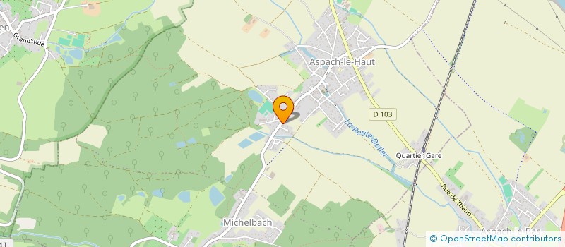 localisation de l'entreprise MONSIEUR DEJAN PAUNOVIC  ASPACH-MICHELBACH