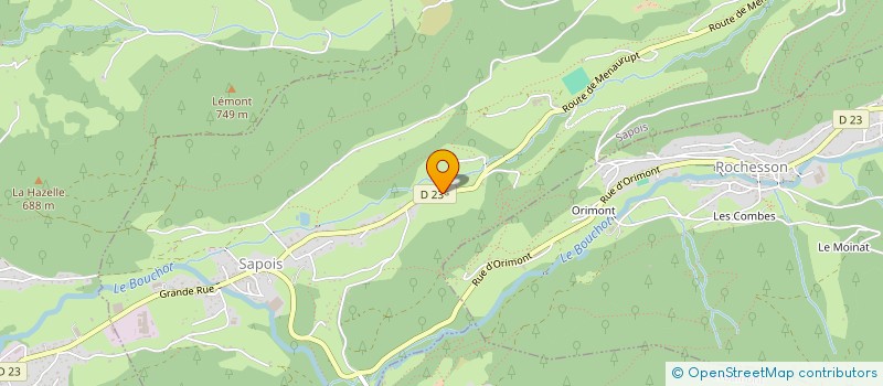 localisation de l'entreprise MONSIEUR DEL CLAUDON  SAPOIS