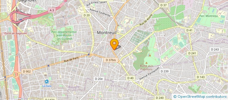 localisation de l'entreprise MONSIEUR DELANO JONAS à MONTREUIL