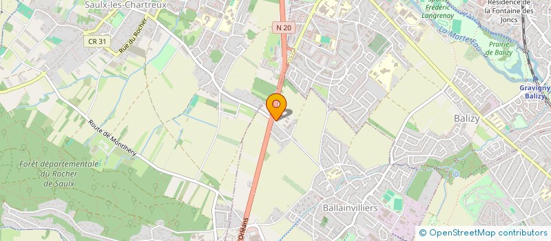 localisation de l'entreprise MONSIEUR DELFIM ALVES GONCALVES  BALLAINVILLIERS