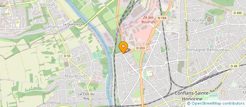 localisation de l'entreprise MONSIEUR DELFIM CERQUEIRA DOMINGUES à CONFLANS-SAINTE-HONORINE