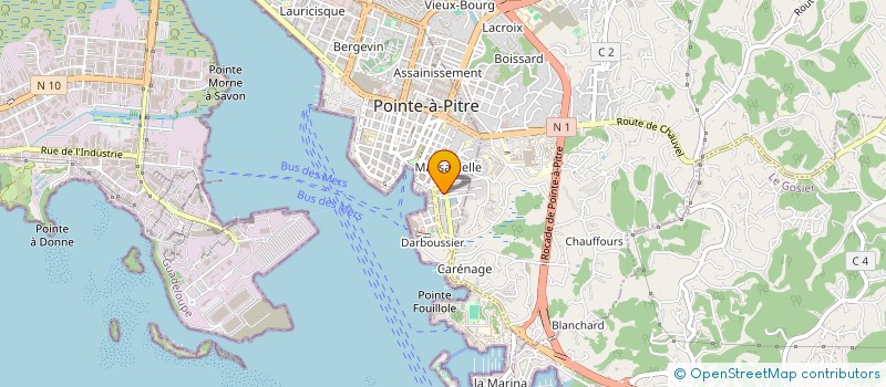 localisation de l'entreprise MONSIEUR DELIN VALCIN à POINTE A PITRE