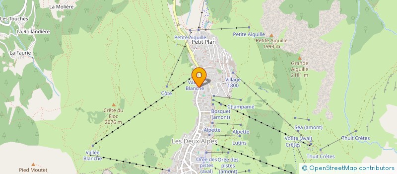 localisation de l'entreprise MONSIEUR DELLA CORTE ALBERTO DELLA CORTE  LES DEUX ALPES