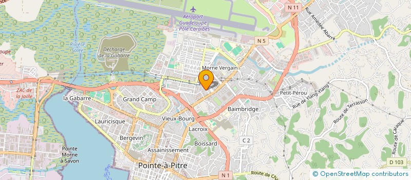 localisation de l'entreprise MONSIEUR DELOISE GABRIEL CALIXTE à LES ABYMES
