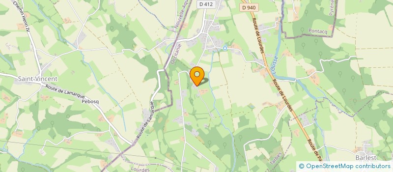 localisation de l'entreprise MONSIEUR DELPHIN ALVES  LAMARQUE-PONTACQ