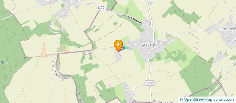 localisation de l'entreprise MONSIEUR DELPHIN FRANCOIS  CRAVENT