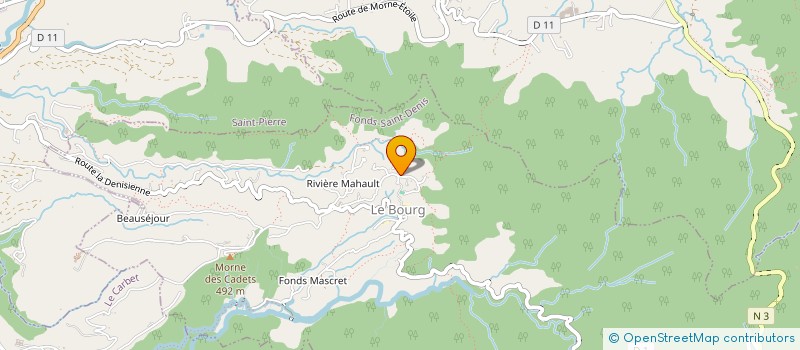 localisation de l'entreprise MONSIEUR DELPHINE EUGENE  FONDS-SAINT-DENIS