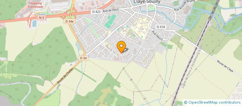 localisation de l'entreprise MONSIEUR DEMBA BA  CLAYE-SOUILLY