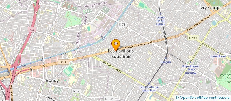 localisation de l'entreprise MONSIEUR DEMBA BALDE  LES PAVILLONS-SOUS-BOIS