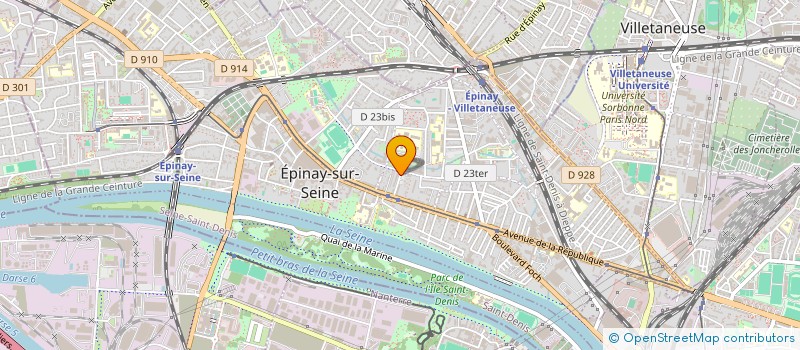 localisation de l'entreprise MONSIEUR DEMBA BOUSSO à EPINAY-SUR-SEINE