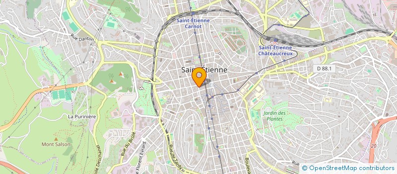 localisation de l'entreprise MONSIEUR DEMBA DABO  SAINT-ETIENNE