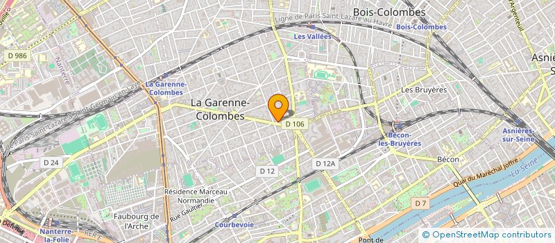 localisation de l'entreprise MONSIEUR DEMBA DIATTA à LA GARENNE-COLOMBES