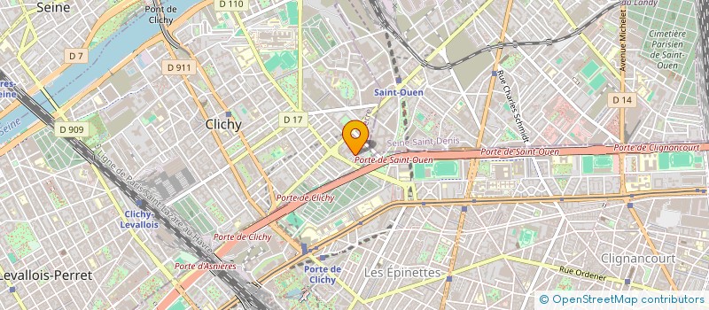 localisation de l'entreprise MONSIEUR DEMBA GUIRO à CLICHY