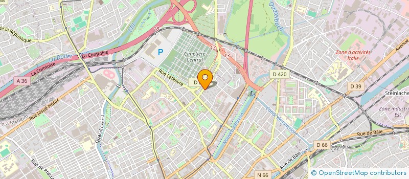 localisation de l'entreprise MONSIEUR DEMBA NDIAYE  MULHOUSE