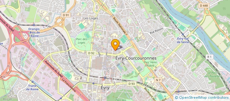 localisation de l'entreprise MONSIEUR DEMBA SOW à EVRY-COURCOURONNES