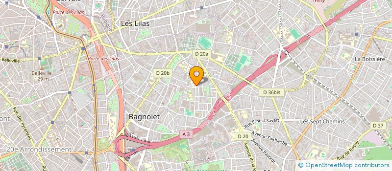 localisation de l'entreprise MONSIEUR DEMBO DIAOUNE à BAGNOLET