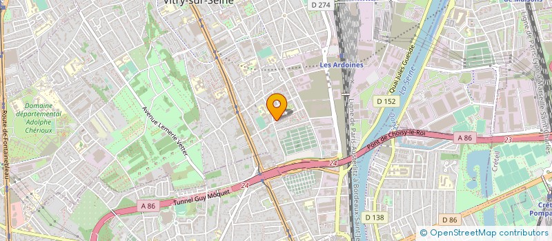 localisation de l'entreprise MONSIEUR DEMBO KEITA  VITRY-SUR-SEINE